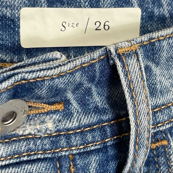 Anthropologie Pilcro and the Letterpress Embroidered Denim Floral Jeans Cropped - Picture 11 of 11